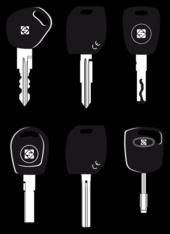 Mașina este echipată cu un set de accesorii pentru a copia chei speciale, cum ar fi cheile Huf, Witte, BMW, Simplex, Ford și Mercedes.