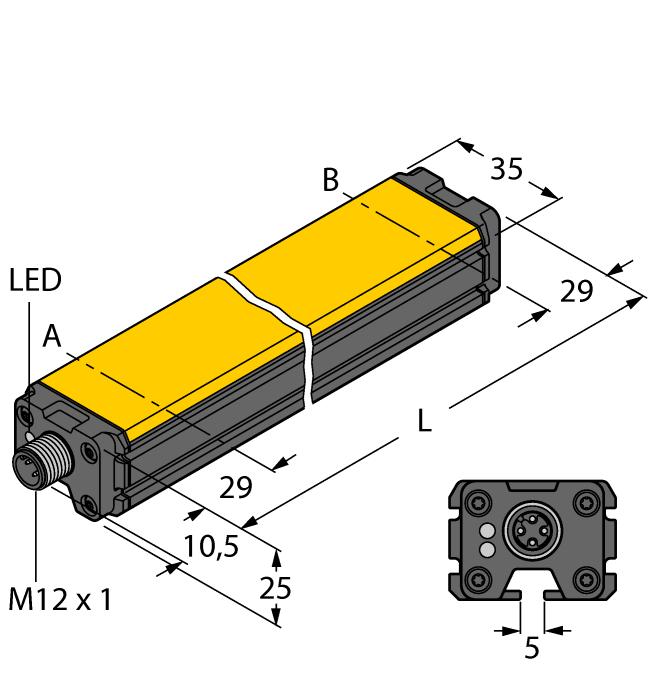 Formă cubică, aluminiu / plastic Posibilităţi de montare diverse Indicarea domeniului de măsură cu LED Imun la interferenţe electromagnetice.
