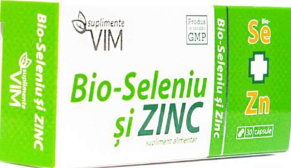 Bio-Seleniu şi ZINC Bio-Seleniu și Zinc este o combinație excelentă a celor mai importanți constituenți cu efect antioxidant.
