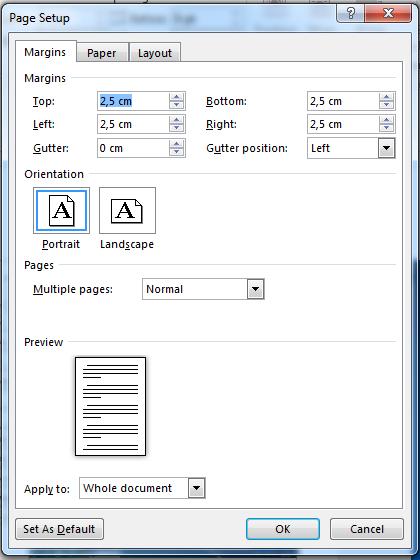 Configurarea paginii unui document În situația în care documentul realizat are mai multe pagini, este necesară conferirea tuturor paginilor documentului un aspect atractiv şi consecvent.