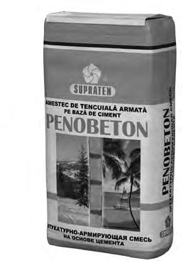 PENOBETON SM 262:2005 Amestec de tencuială armată pe bază de ciment pentru lucrări de interior şi exterior.