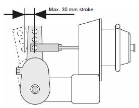 Utilizarea supapelor de frânare ale remorcii cu control ALB Supapa de frânare a remorcii Frâna de serviciu trebuie verificată după cuplarea remorcii - cuplarea remorcii - apăsați butonul de eliberare