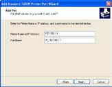 5. Introduceţi adresa IP a routerului WL-600g în câmpul Printer Name of IP Address [Nume imprimantă