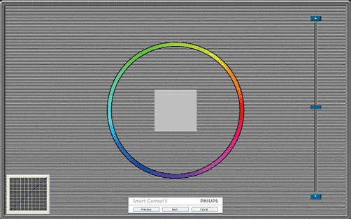 3. Informaţii despre produs 1. Show Me (Arată-mi) porneşte tutorialul de calibrare a culorii. 2. Start - porneşte secvenţa de calibrare a culorii în 6 paşi. 3.