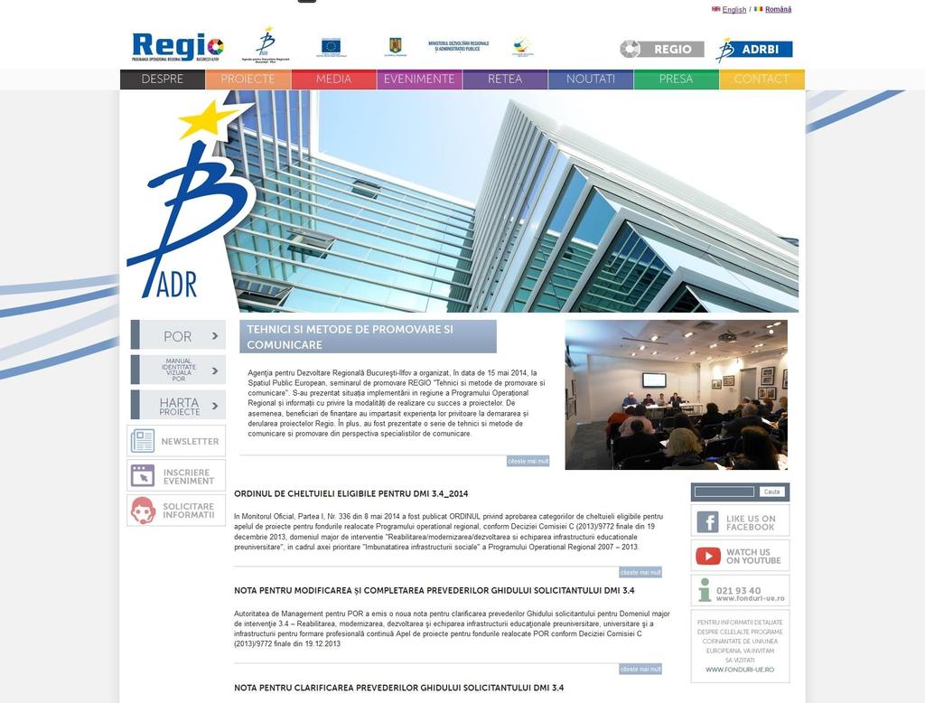 www.regioadrbi.ro Newsletter Solicitare informatii HD Nr.