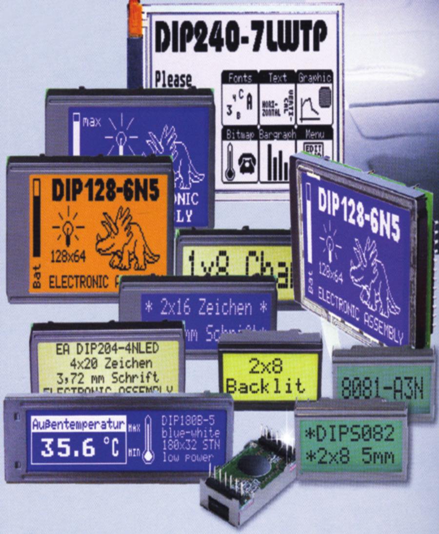 DIP128J-6N5LWTP DIP240J-7KLW Montare directã pe cablaj, fãrã cabluri sau ºuruburi Module seria Blue Line seria Fãrã ecran touch : Module grafice tip KIT