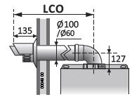 Utilizand accesorii de evacuare a gazelor arse neoriginale (certificate pentru condensatei, a caror utilizare este permisa de omologarea corespunzatoare a centralei termice tip C6) consultați