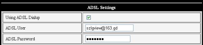 - Parametri ADSL Puteti activa functia de Dialup ADSL, asa cum este prezentat in Figura 15 (Parametrii de conectare ADSL va vor fi facuti cunoscuti de catre furnizorul de servicii ADSL).