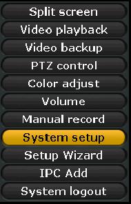 Pasul 7: Redarea înregistrării video Cu butonul drept de la mouse alegeţi în meniul principal punctul de meniu -> Video playback Pasul 8: Salvarea înregistrării Cu butonul drept de la mouse alegeţi