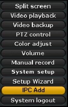 Pasul 9: Setarea receptării video Daţi click cu butonul drept de la mouse pe meniul principal -> System setup -> Record setup -> apoi selectaţi punctul de meniu Video detection, selectaţi opţiunile