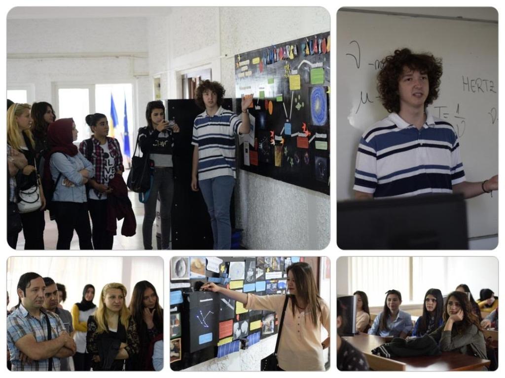Vizita elevilor din Turcia Am primit vizita unui grup de 20 elevi veniți din Turcia la Colegiul Național de Informatică, în cadrul unui alt proiect, cărora echipa le-a prezentat expoziția și