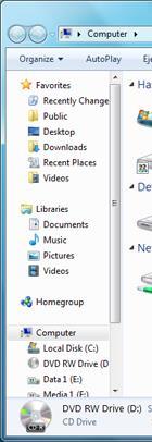 2.2. Utilizarea bibliotecilor pentru accesarea fişierelor şi folderelor O nouă caracteristică oferită de sistemul de operare Windows pentru accesarea şi aranjarea fişierelor şi folderelor o