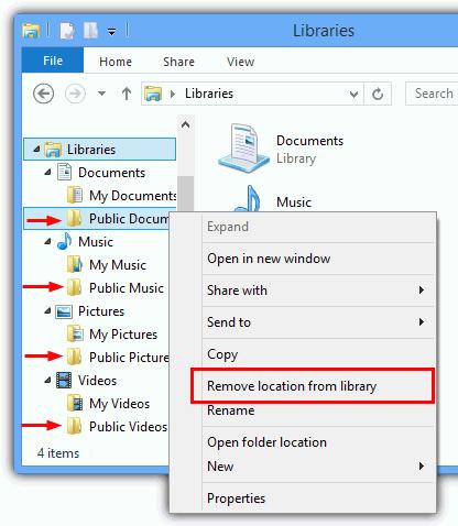 Eliminarea folderelor dintr-o bibliotecă Când nu mai este nevoie să monitorizaţi un folder dintr-o bibliotecă, aveţi posibilitatea să îl eliminaţi Când eliminaţi un folder dintr-o bibliotecă,