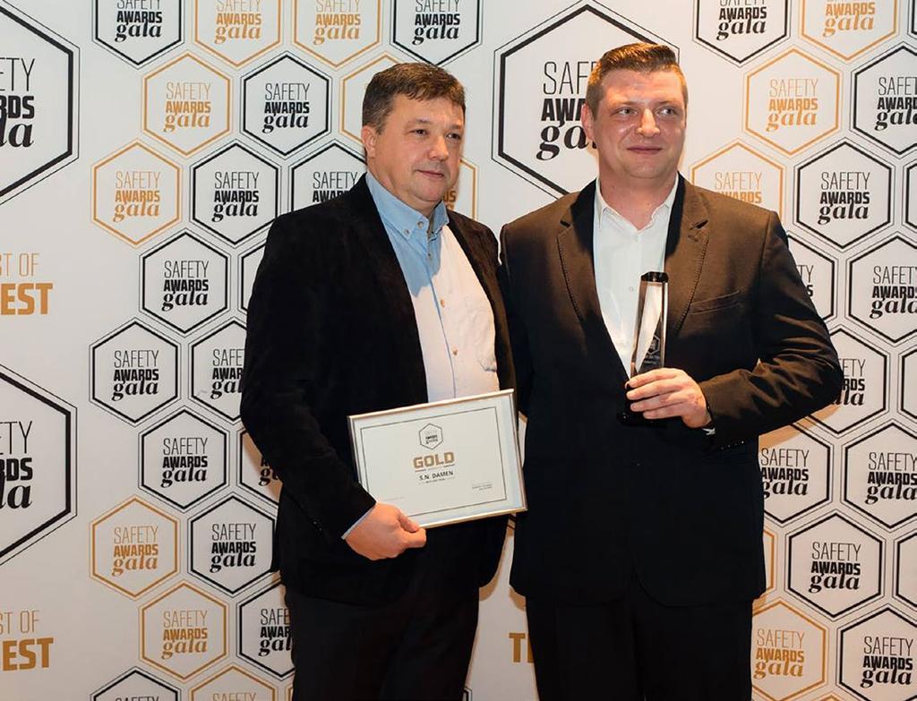 Health and Safety at Work Awards On January 15th 2019, Damen Shipyards Galaţi s management team personally congratulated the members of the award-winning teams in the field of Health and Safety at