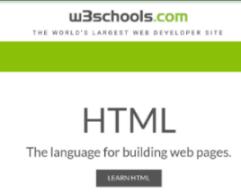 Unitatea 6. Pagini Web/Blog 6.1. W3Schools HTML este prescurtarea de la Hyper Text Mark-up Language și este codul care stă la baza paginilor web.